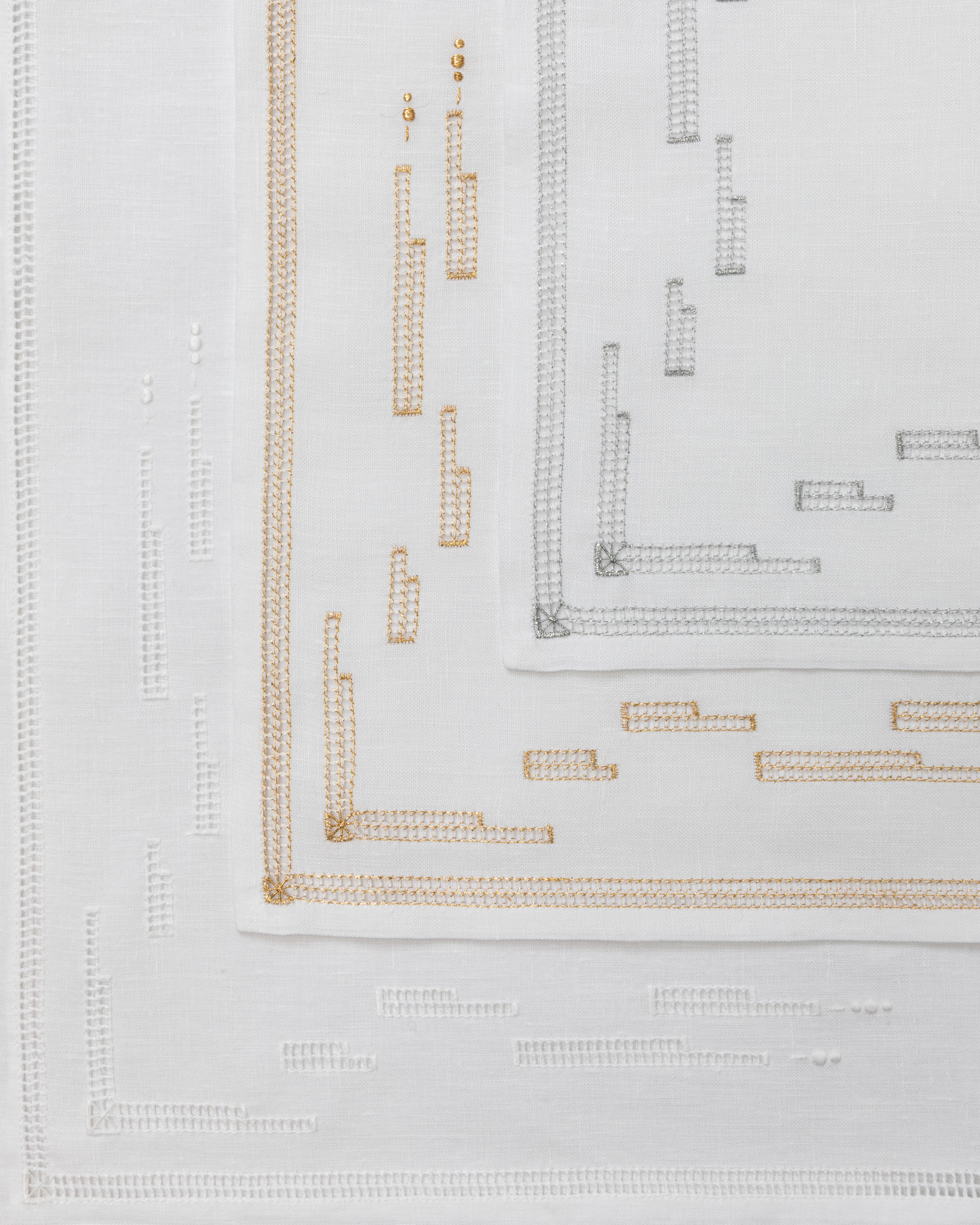 L-R White, Gold, Silver