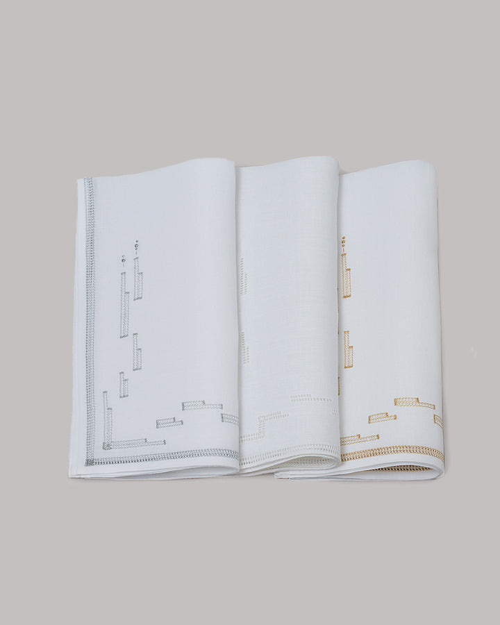 L-R Silver, White, Gold