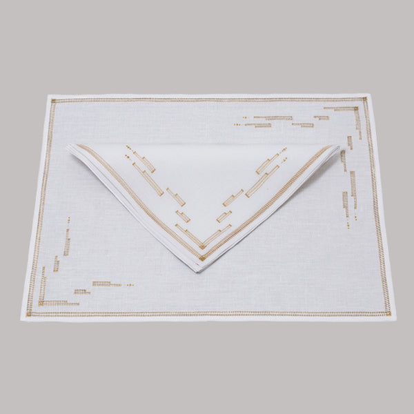 Napkin & Placemat in Gold